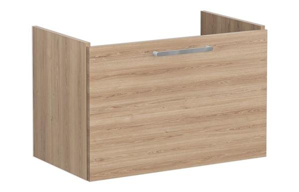 VitrA Root Flat 80cm 1 Drawer Washbasin Unit - Natural Oak